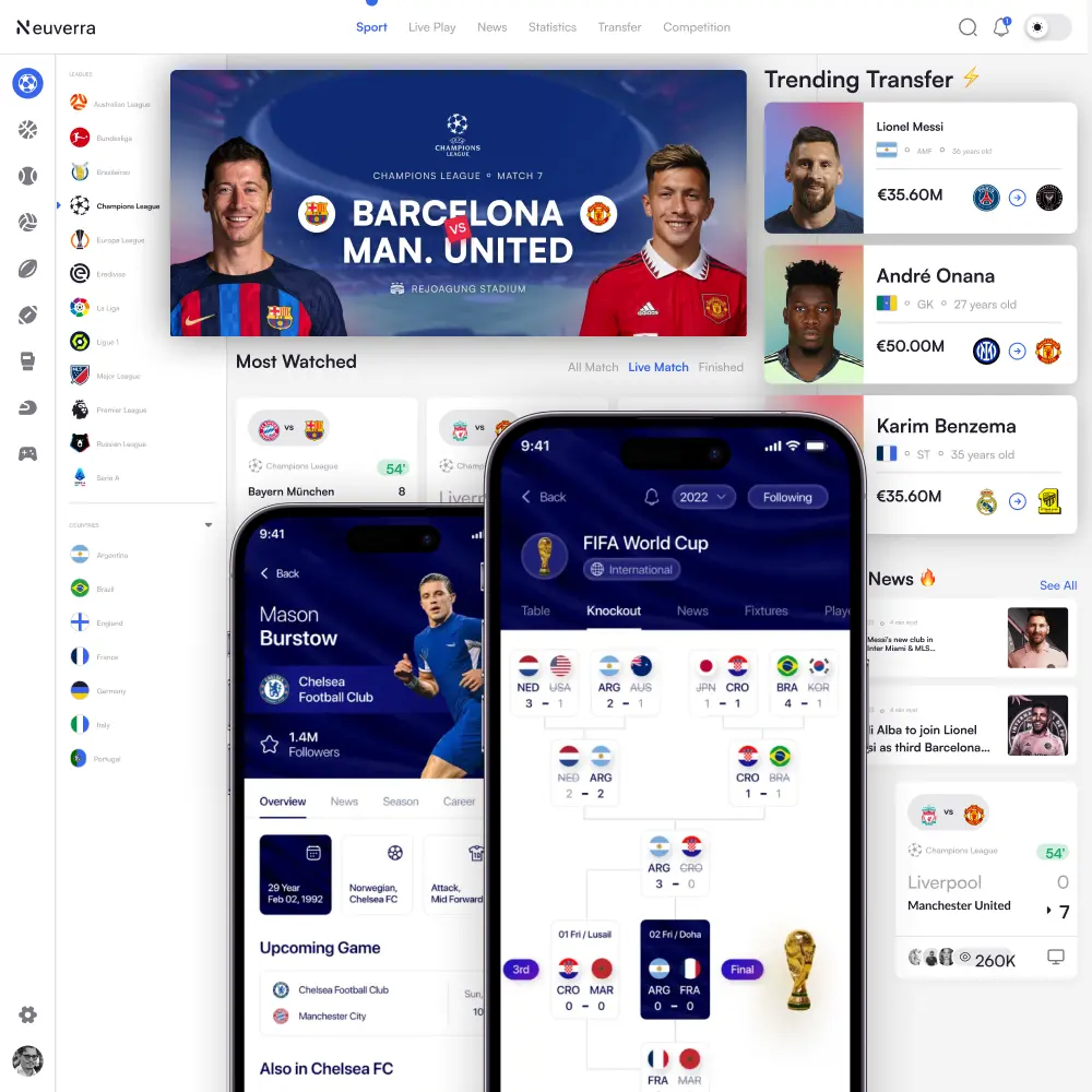 Sports App Development Services - Neuverra